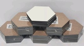 Hexagon Shaped MDF Sublimation Blank Coasters With Cork Backing - 57 Pie... - $54.99
