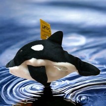 Orca Dan Dee Whale Squirt Beanbag Friends The Killer Plush Shamu Stuffed Animal - $12.75