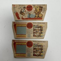 Three 1950&#39;s Vintage Muffets Shredded Wheat Punch Out Paper Prizes - £10.14 GBP