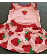 Children&#39;s Girls Carters Strawberries 1 Piece w/Skirt Pink Ruffles 3 mon... - $7.87