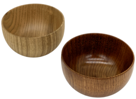 Miso Soup Chubby Cup Yamanaka Nuri Natural Brown Castanea Wood Lacquer Ware - £37.35 GBP