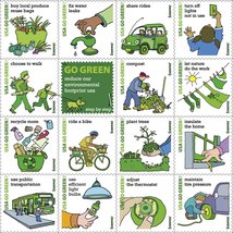 2011 Go Green Sheet of Sixteen Forever Stamps Scott 4524 By USPS - £14.15 GBP