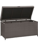 Crosley CO7300-WG Palm Harbor Outdoor Wicker Storage Bin - Grey - $300.91