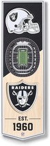 Raiders Las Vegas 954859 NFL 3D Allegiant Stadium Banner Wall Art 6 x 19 - £27.18 GBP