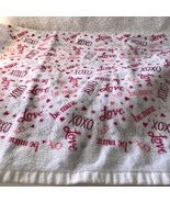 Valentine - Love, Hugs and Kisses, Be Mine Hand Towel- 16 X 23 - £10.22 GBP