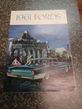 Original 1961 Ford Full Size Car Sales Brochure 61 Fairlane Galaxie Starliner  - £7.75 GBP