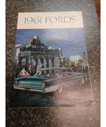 Original 1961 Ford Full Size Car Sales Brochure 61 Fairlane Galaxie Star... - $13.55 CAD