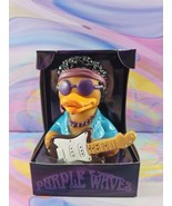 Celebriducks Purple Waves Rubber Duck Collectible New in Box Music 60s - $339.94 MXN