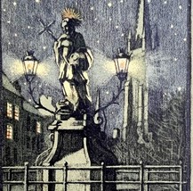 Bruges Lithograph Notre Dame Cathedral Belgium Gravure 1910s Postcard PC... - $19.99