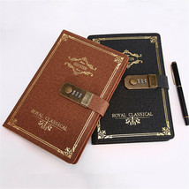 PU Leather Retro Vintage Journal Notebook Lined Paper Diary Planner with... - £23.63 GBP