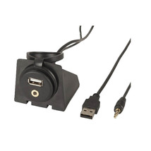 Jaycar AUX and USB Extension Cable with Mount (2m) - £30.46 GBP
