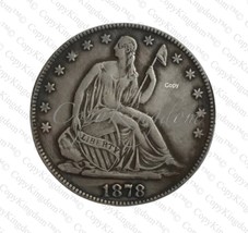 1878 S Seated Liberty Half Dollar Rare Key Date COPY coin - £11.84 GBP