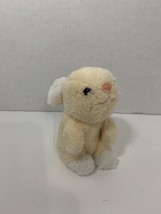 R. Dakin vintage small plush yellow cream white bunny rabbit stuffed animal 1982 - $15.58