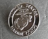 US MARINE CORPS USMC MARINES POLISHED PEWTER LAPEL PIN BADGE 1 INCH - £4.53 GBP