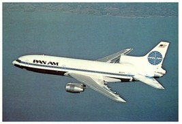 Pan American World Airways Lockheed L 1011 500 TriStar Airplane Postcard - £5.90 GBP