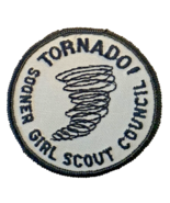 Girl Scout Patch Badge Tornado Sooner Council Oklahoma Vintage 1980s - €11,20 EUR