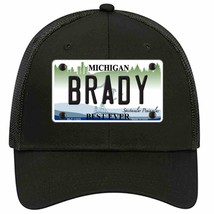 Brady Michigan Novelty Black Mesh License Plate Hat - £22.97 GBP