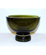 EXQUISITE MARQUIS BY WATERFORD CRYSTAL TANGO GREEN FOOTED FRUIT BOWL - $66.82