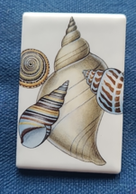 Seashell Lapel Pin 2.5 Inches Beach Vacation Tropical Collectible Cerami... - $184.10 MXN