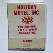 Holiday Motel Inn Hotel Resort Berea Kentucky Match Book Matchbox - £3.70 GBP