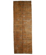 Handmade vintage Tibetan Modern runner with silk 3.7&#39; x 12&#39; (112cm x 365... - $28,913.43 MXN