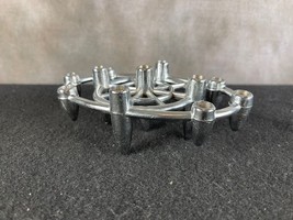 Beautiful Vintage Contemporary Chrome Silver Candle Holder Holds 11 Candles - $24.64