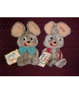 Presents Pixie and Dixie Mouse Plush Toys With Tags 1985 Hanna Barbera Cute - €128,98 EUR