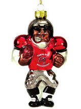 Tampa Bay Buccaneers Ornament Blown Glass Football Player CO - $36.99
