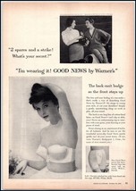 1950s Warner&#39;s &quot;Good News&quot; Strapless Bra &amp; Pantie PRINT AD BX2 - $156.70 MXN