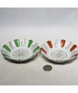 Set of 2 Hand Painted 4.25&quot; Bowls Dishes Occupied Japan SAMPLE W Wreath ... - $16.95