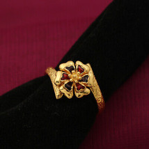 22 Carat Stamp Splendid Gold Engagement Ring Size US 8 Husband Women&#39;s Jewelry - £639.58 GBP