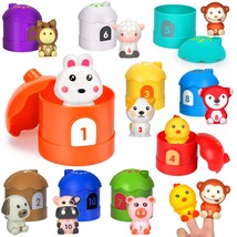 20 Pcs Soft Farm Animal Finger Puppet Barn Toy For Toddler 1-3 Montessor... - £14.87 GBP