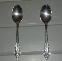 Oneida Michelangelo Cube Teaspoons Stainless 6” Set of 2 Replacement Vintage - £11.76 GBP