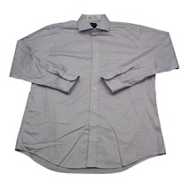 Jos A Bank Shirt Mens 34 Purple Button Up Long Sleeve Collared Dress Shirt - £20.51 GBP