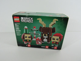 LEGO Christmas Holiday 40353 Reindeer Elf &amp; Elfie Elves Brick Headz BrickHeadz   - £33.62 GBP