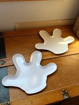 Lot of ZAK! White Plastic Melamine Like Mickey Mouse Glove Salad Dessert... - £9.02 GBP
