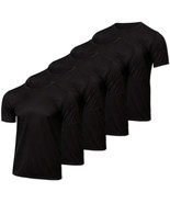 Real Essentials 5 Pack: Men’s Active Short Sleeve Crew Neck Tops T Shirt... - $34.64