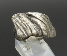 925 Sterling Silver - Vintage Brutalist Style Shiny Band Ring Sz 5.5 - RG23896 - £62.83 GBP