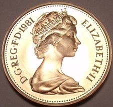 Cameo Proof Great Britain 1981 2 Pence~Welsh Plume~Only 100,000 Minted~Free Ship - £6.25 GBP