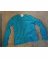 Gentil Vintage Laine Merino Banana Republic Sarcelle Femmes Petit Pull T... - $32.59 CAD