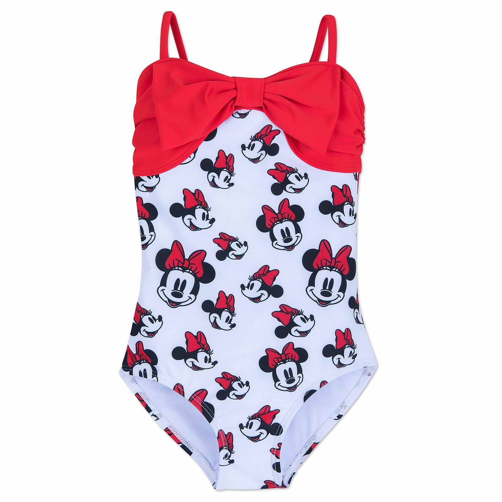 Primary image for Disney Minnie Mouse Swimsuit for Girls SPF50 Size 3 Red