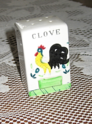 Clove Spice Shaker-Chanticleer/Rooster-Ceramic Japan-1940's - $6.00