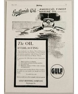 1929 Print Ad Gulfpride Marine Oil Gulf Refining Co. Pittsburgh,PA - $15.29