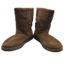 UGG Boots Women Short Studded Brown Tan Size USA 9 UK 7.5 # 1003184 EU 4... - £79.13 GBP