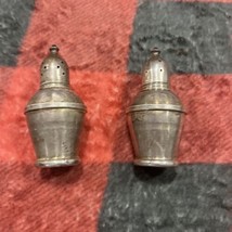 Sterling Weighted Vintage Salt And Pepper Shakers 3 1/4” Inch Nice!! - £19.90 GBP