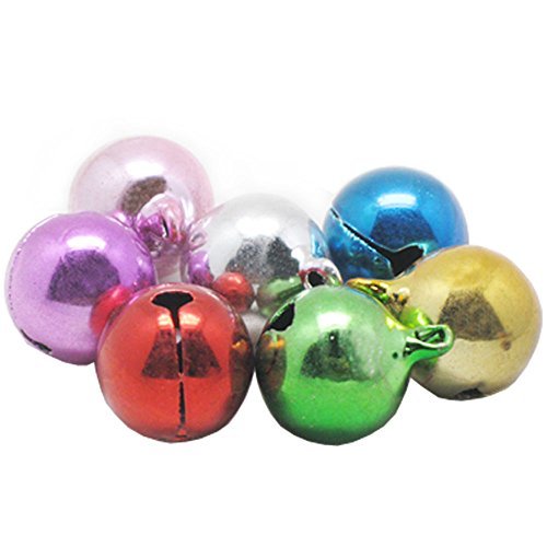 Bluemoona 20 PCS - 18MM 0.71" Jingle Bell Mixed Color Charms Craft Sewing