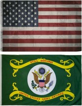 Wholesale Combo Lot 3&#39; X 5&#39; Usa American &amp; Us Army Retired Flag Banner 3X5 - £18.01 GBP