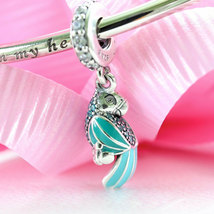 925 Sterling Silver Tropical Parrot Dangle Charm Bead For European Bracelets - $15.99