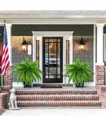 4 Large Boston Fern Greenery Artificial Plant Home Garden Decoration Wed... - $34.21 CAD