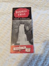 Vintage Travel Brochure Bushkill Falls Pennsylvania Route 209 Niagara Of Pa - $112.88 MXN